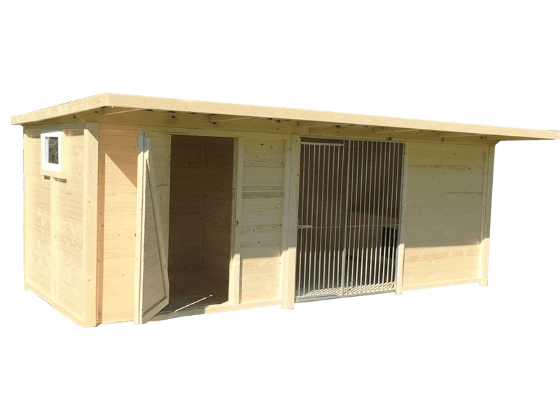 Mit Gerätehaus/Züchterraum (3m Tiefe)