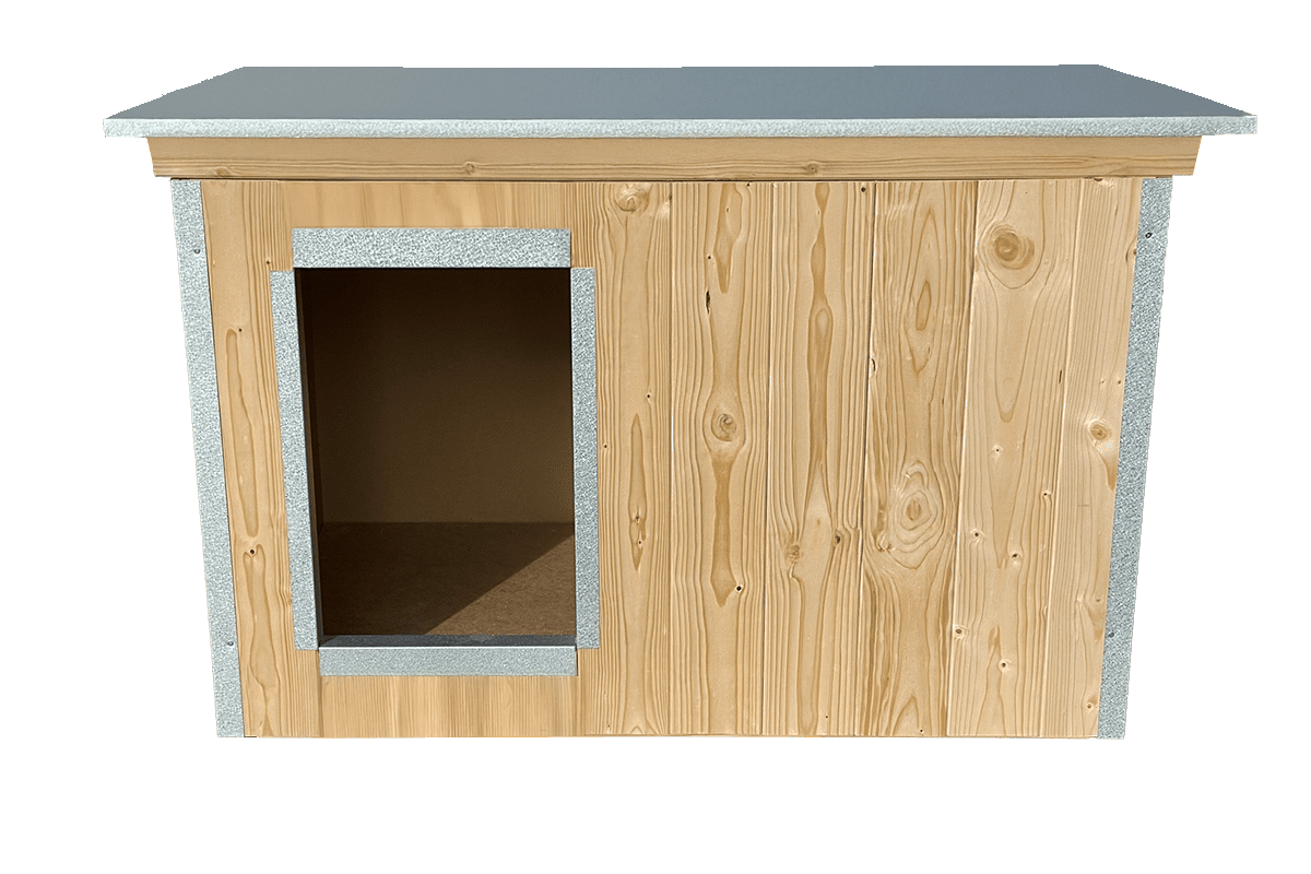 Hundehütte Outdoor Isoliert Lasur:Eiche