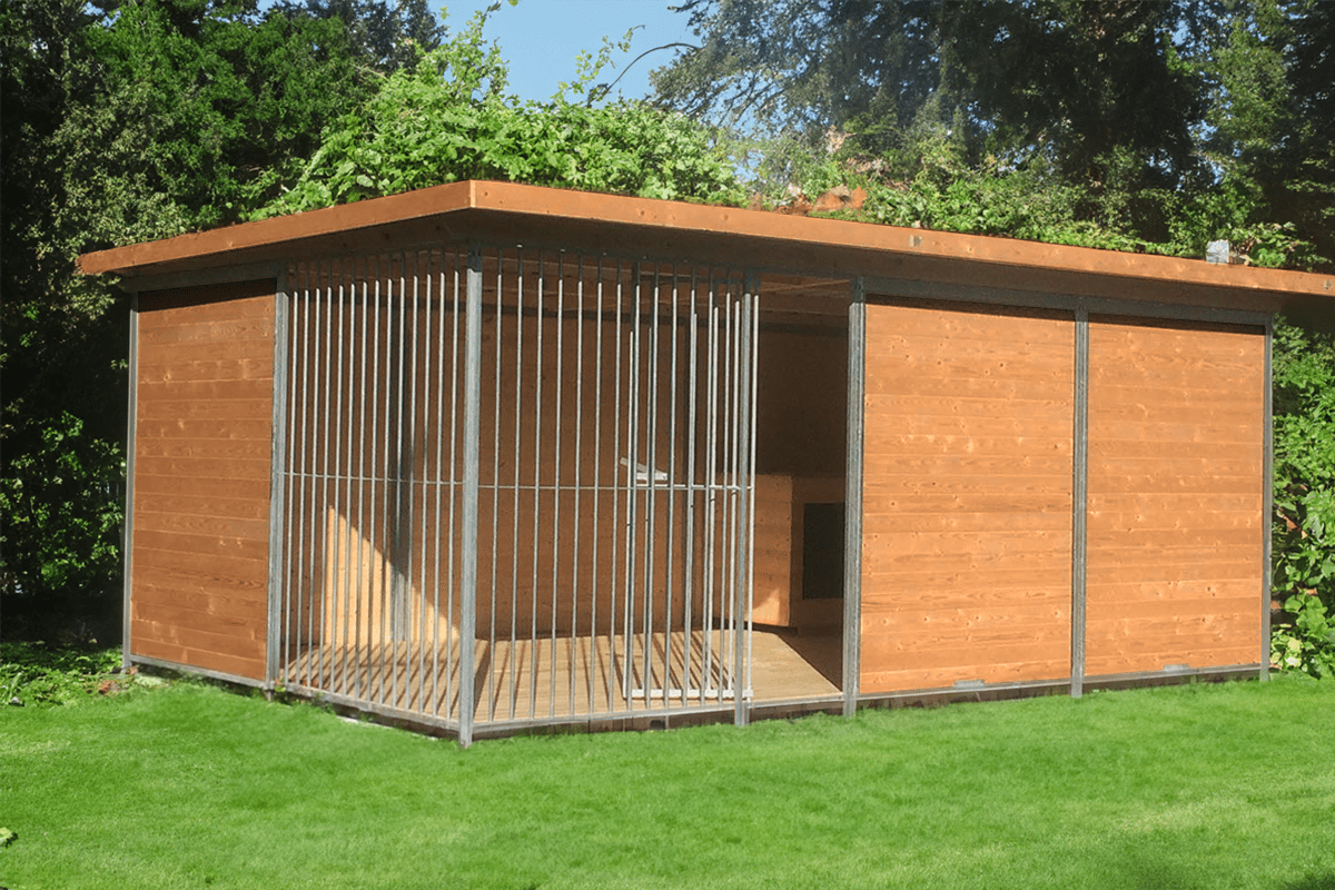 Hundezwinger aus Stahl